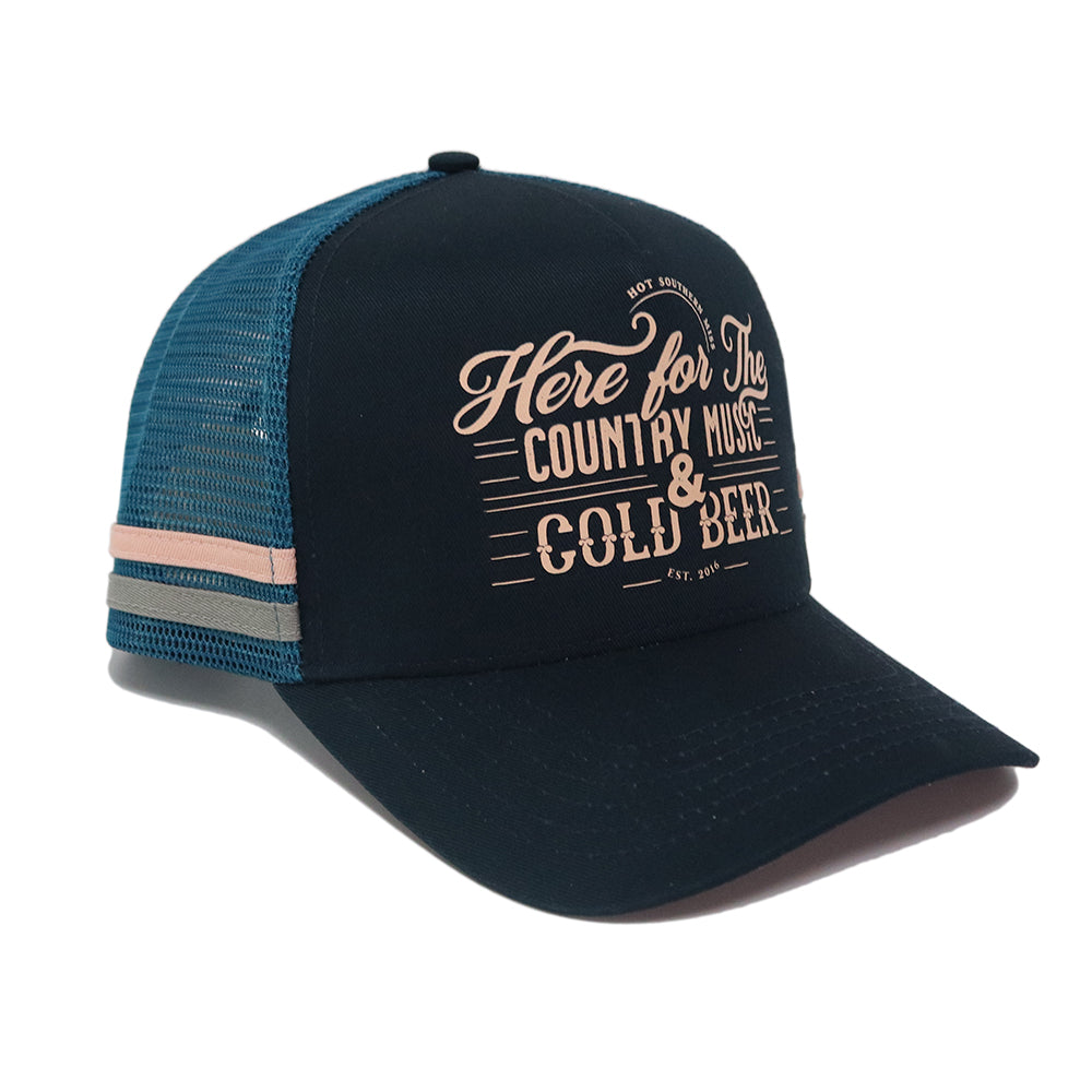 Cold Beer High Profile Trucker Cap