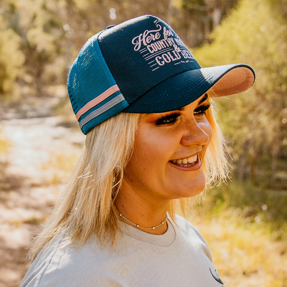 Cold Beer High Profile Trucker Cap