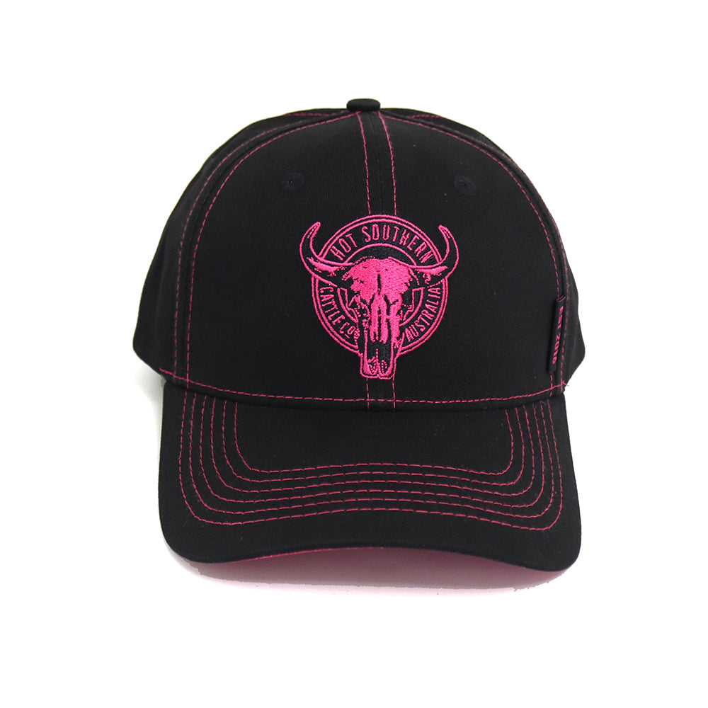 Cattle Co Black Mid Profile Trucker Cap