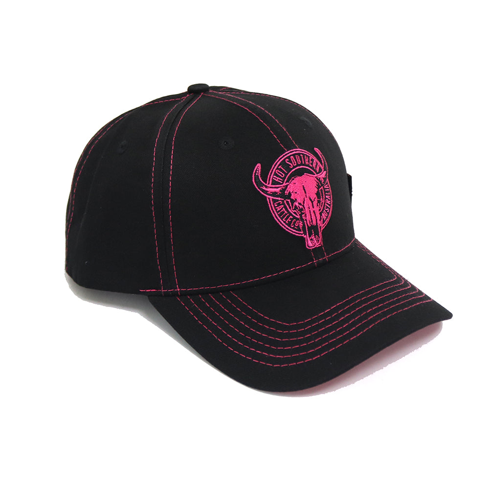 Cattle Co Black Mid Profile Trucker Cap