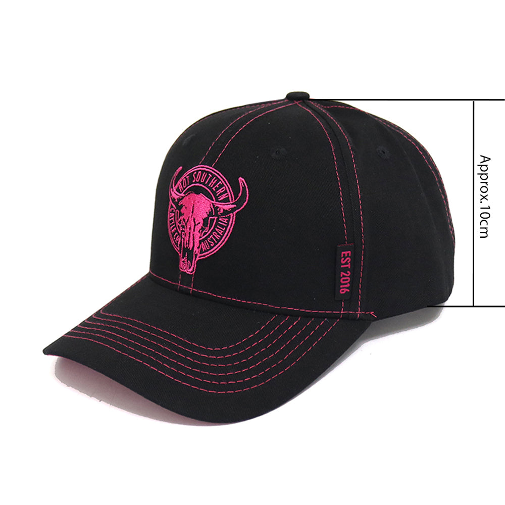 Cattle Co Black Mid Profile Trucker Cap