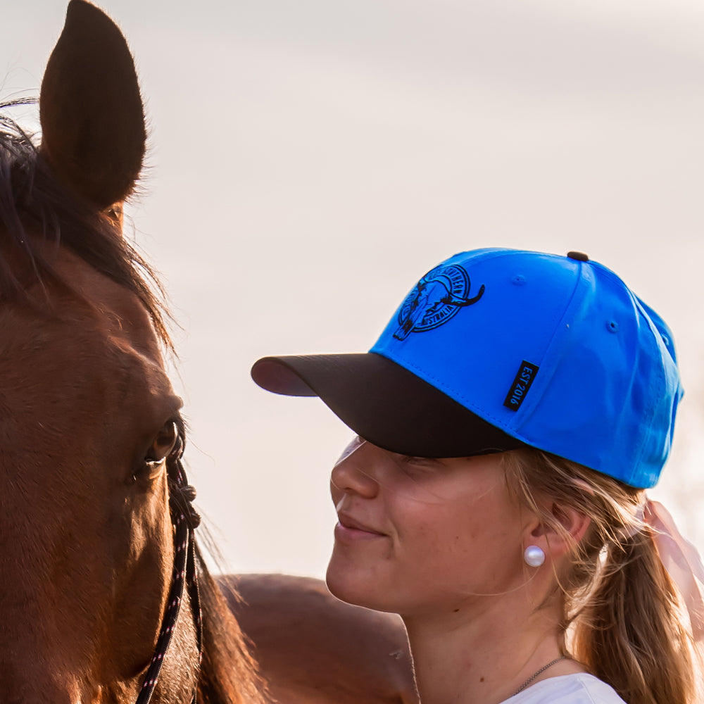 Cattle Co Turquoise Mid Profile Trucker Cap