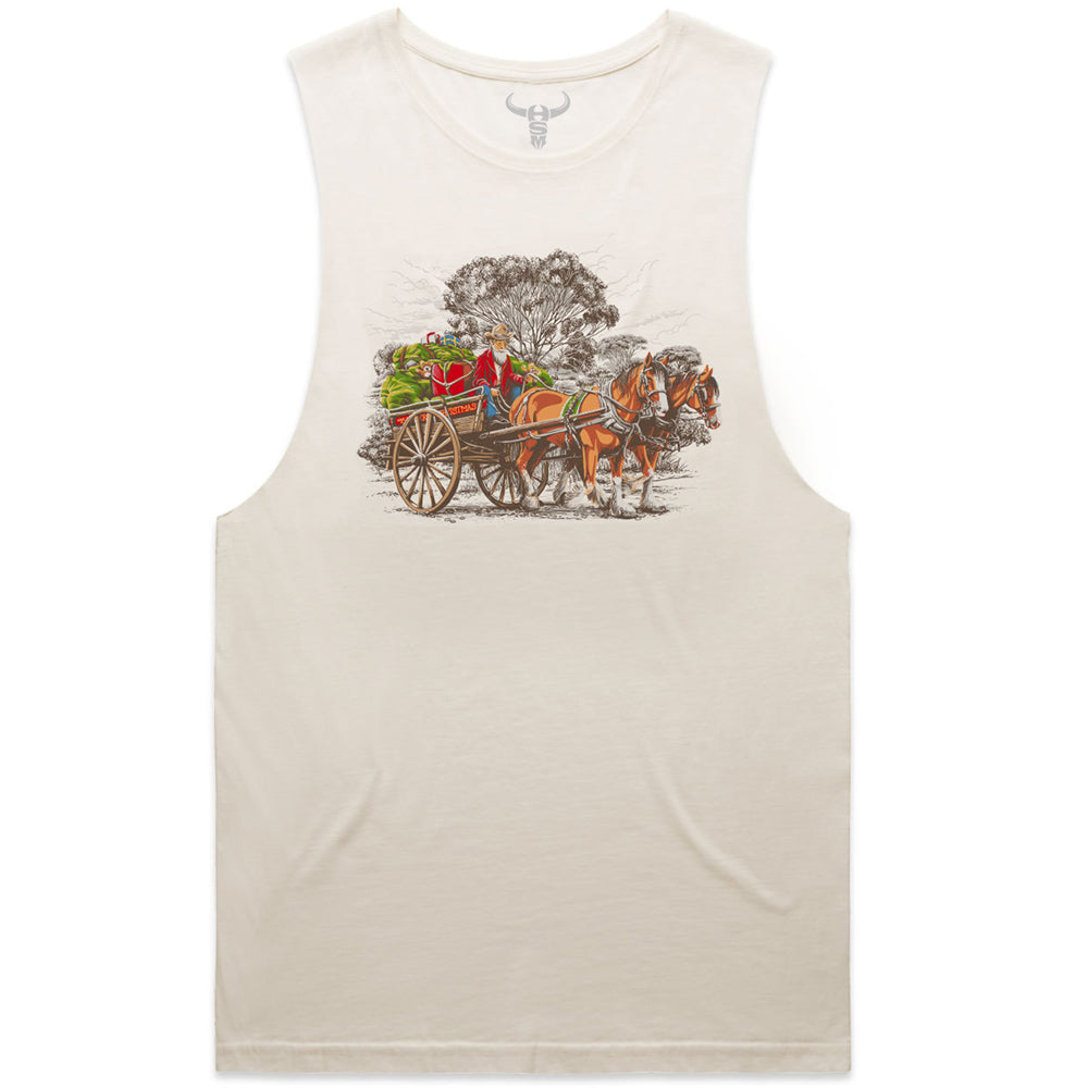 Bush Christmas Unisex Cream Muscle Tank