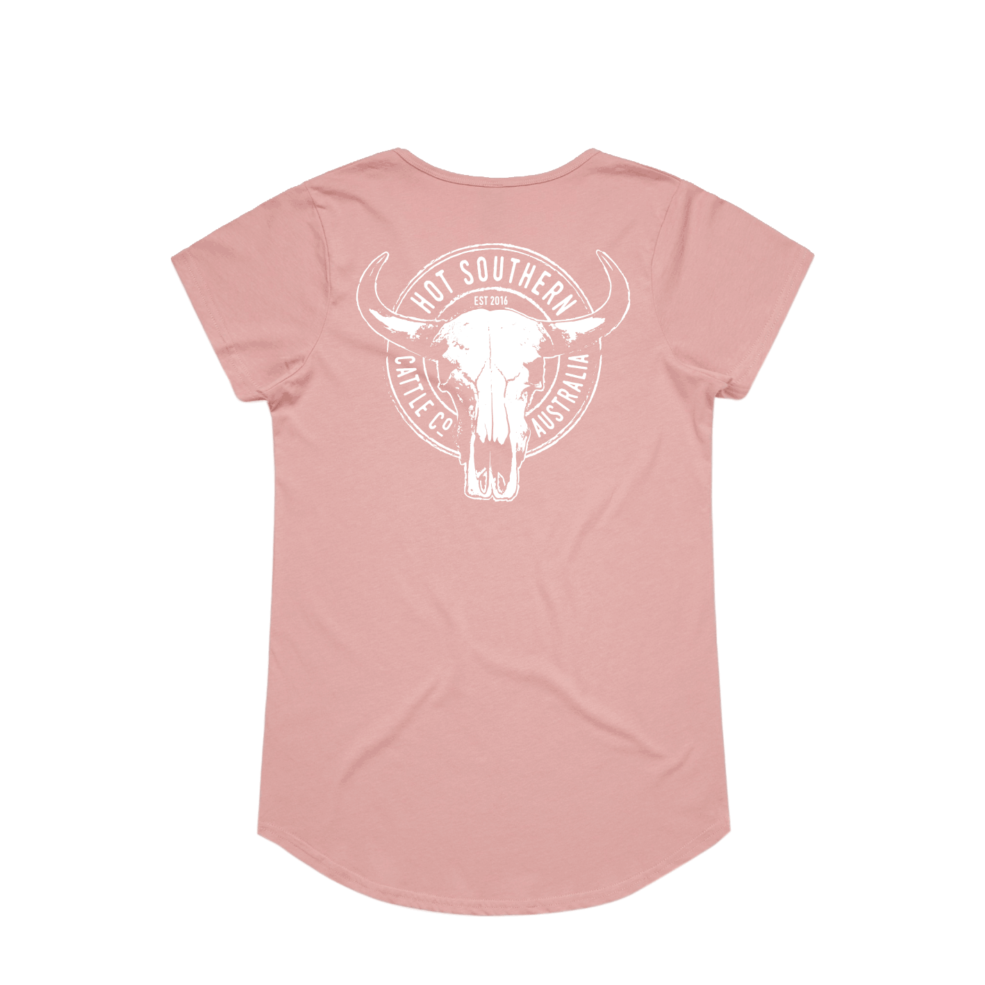 Cattle Co Ladies Scoop Pink Tee
