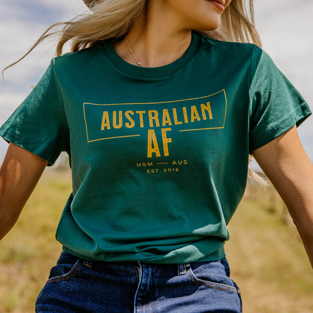 Australian AF Ladies Green Tee