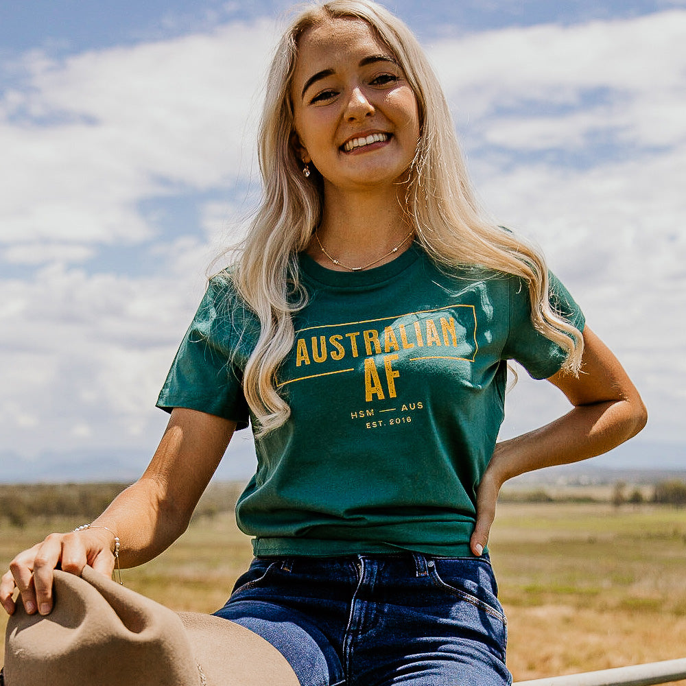 Australian AF Ladies Green Tee