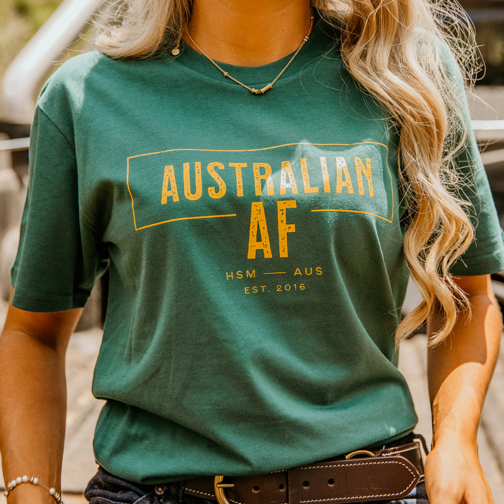 Australian AF Unisex Green Tee