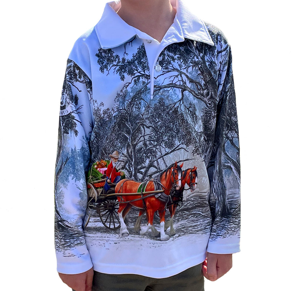 Bush Christmas Kids Fishing Shirt