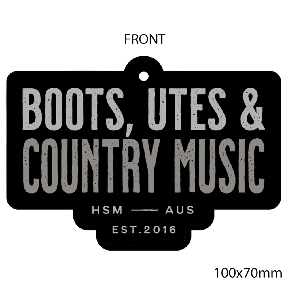 Boots, Utes & Country Music Air Freshener