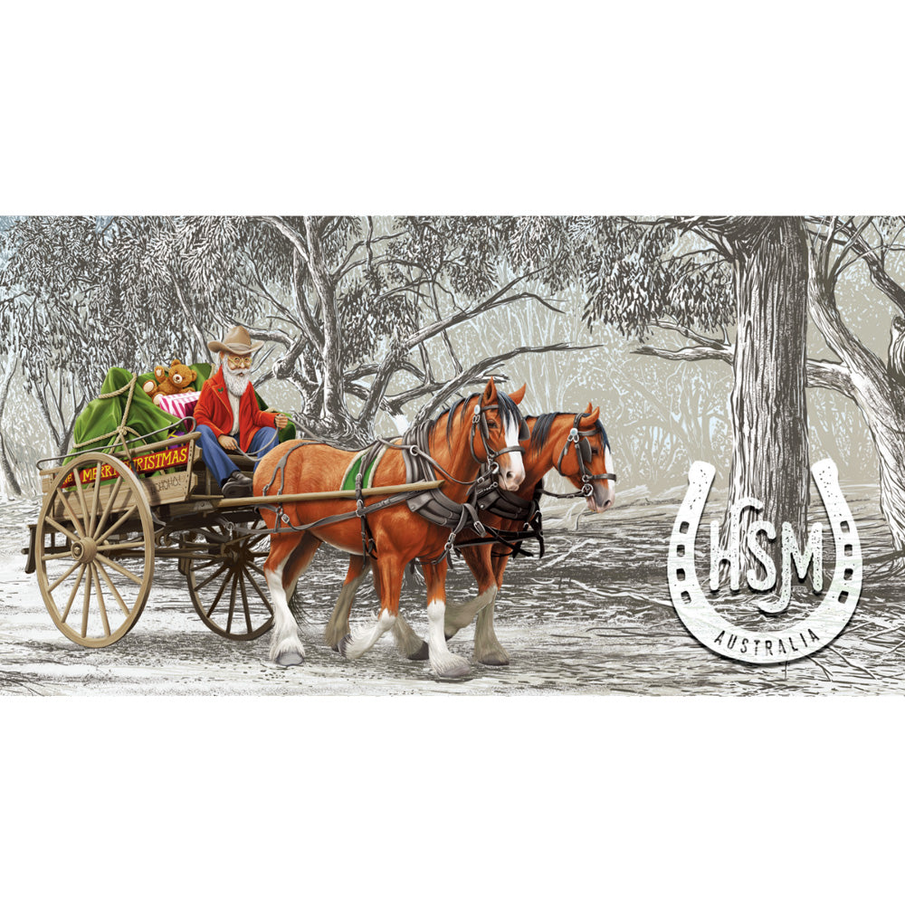Bush Christmas Beer Can Stubby Bottle Cooler Holder