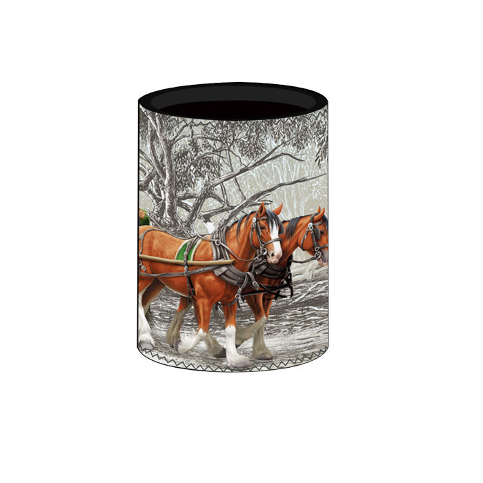 Bush Christmas Beer Can Stubby Bottle Cooler Holder
