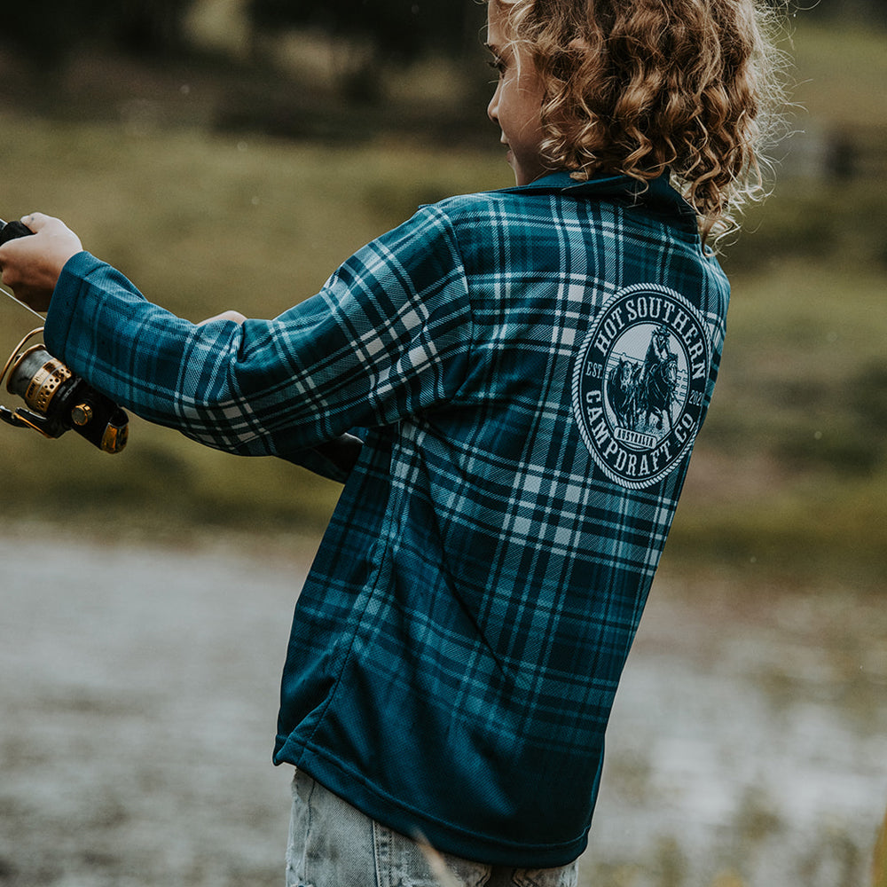Campdraft Co Kids Fishing Shirt