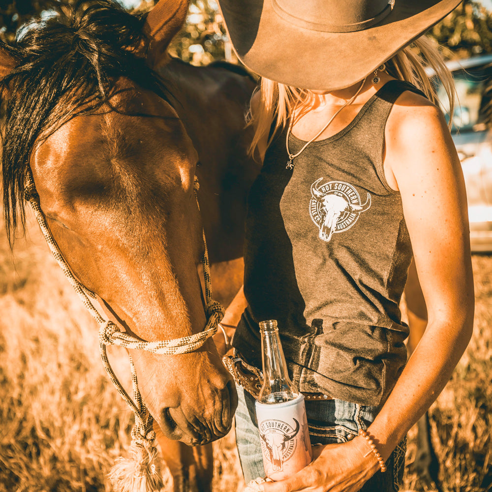 Cattle Co Ladies Black Singlet