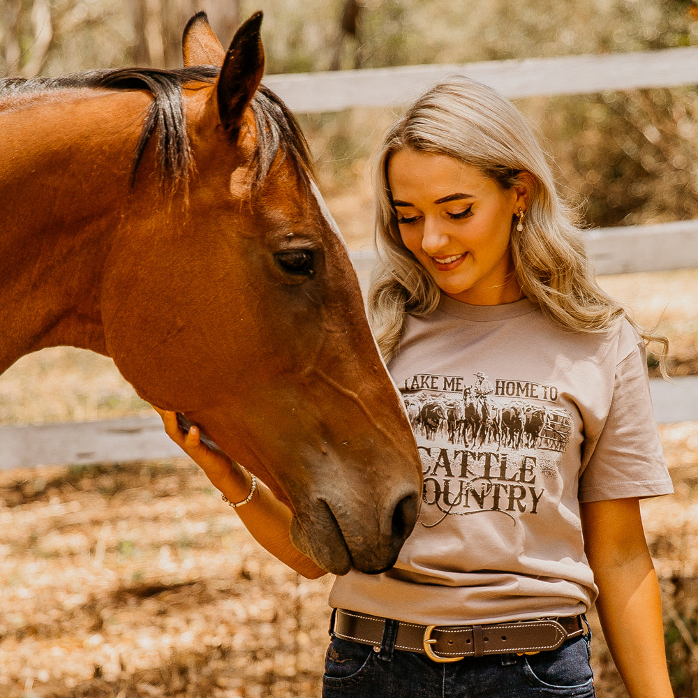 Cattle Country Unisex Mocha Tee