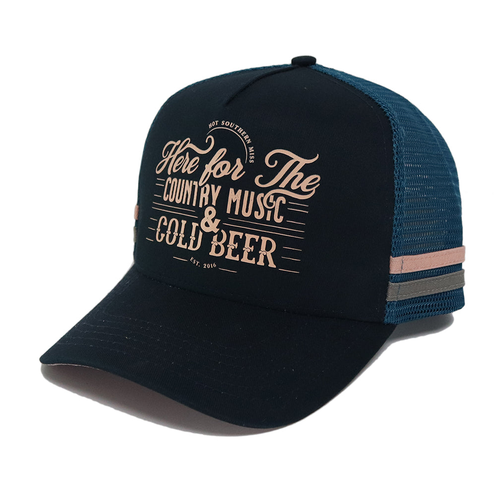 Cold Beer High Profile Trucker Cap