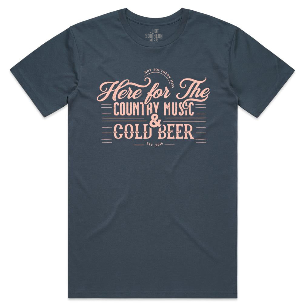 Cold Beer Unisex Petrol Blue Tee