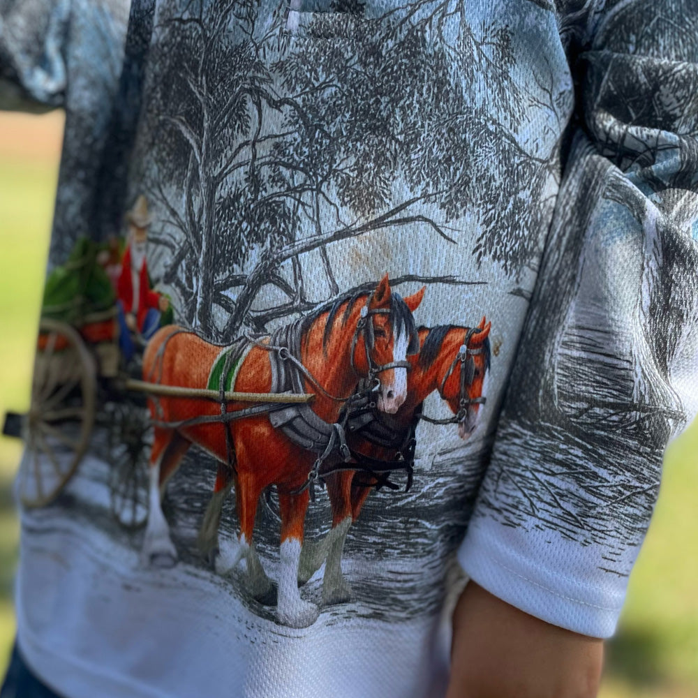 Bush Christmas Kids Fishing Shirt