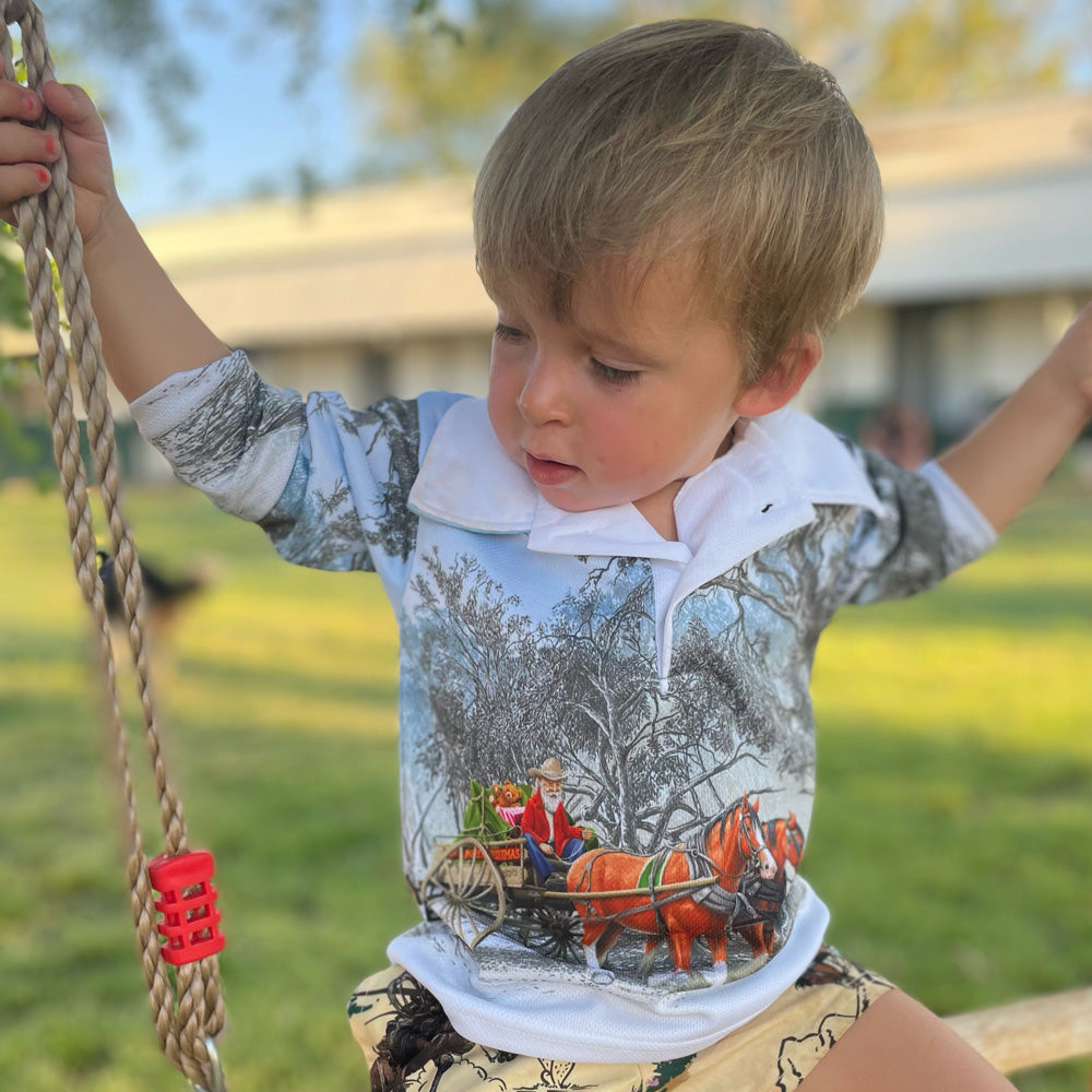 Bush Christmas Kids Fishing Shirt