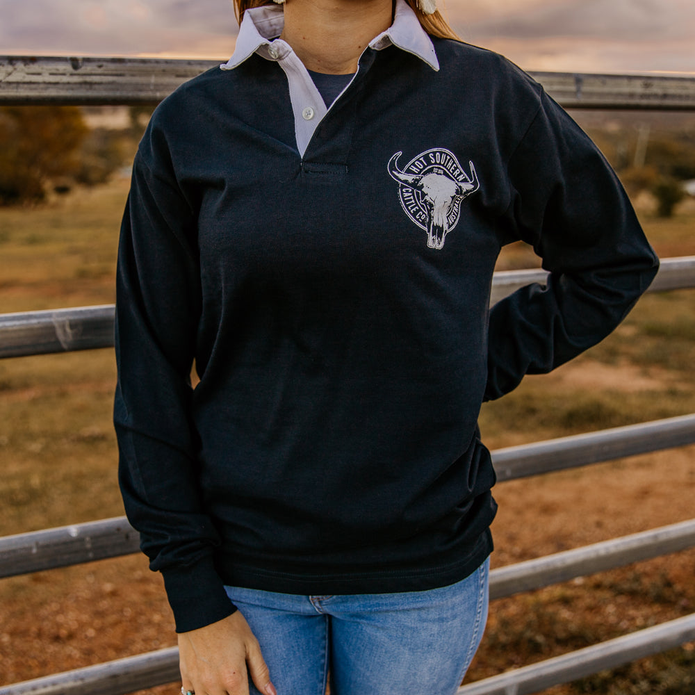 Cattle Co Unisex Rugby Jersey - Navy