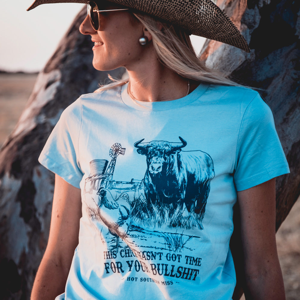 This Chick Ladies Light Blue Tee