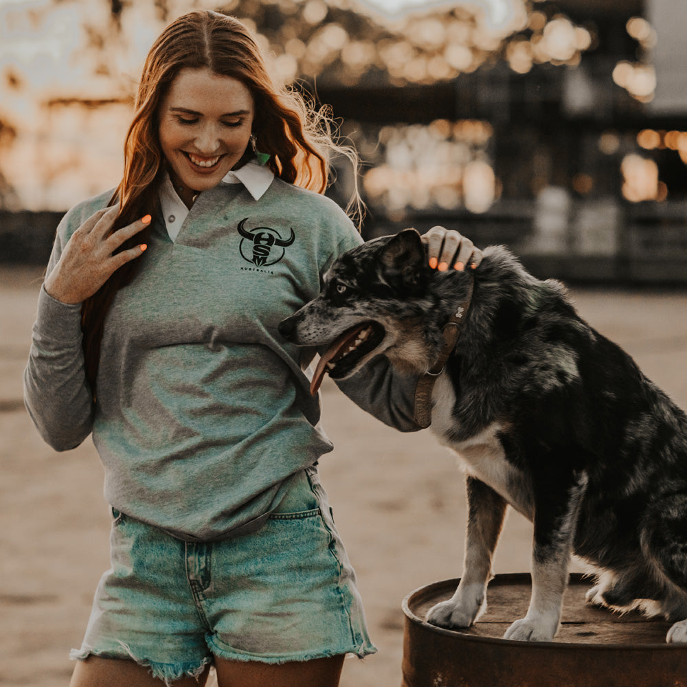 Trucking Co Unisex Rugby Jersey - Grey